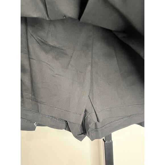 Better Me Hash High Waisted Pleated Mini Skirt with Built-In Short Black Small - Picture 3 of 7